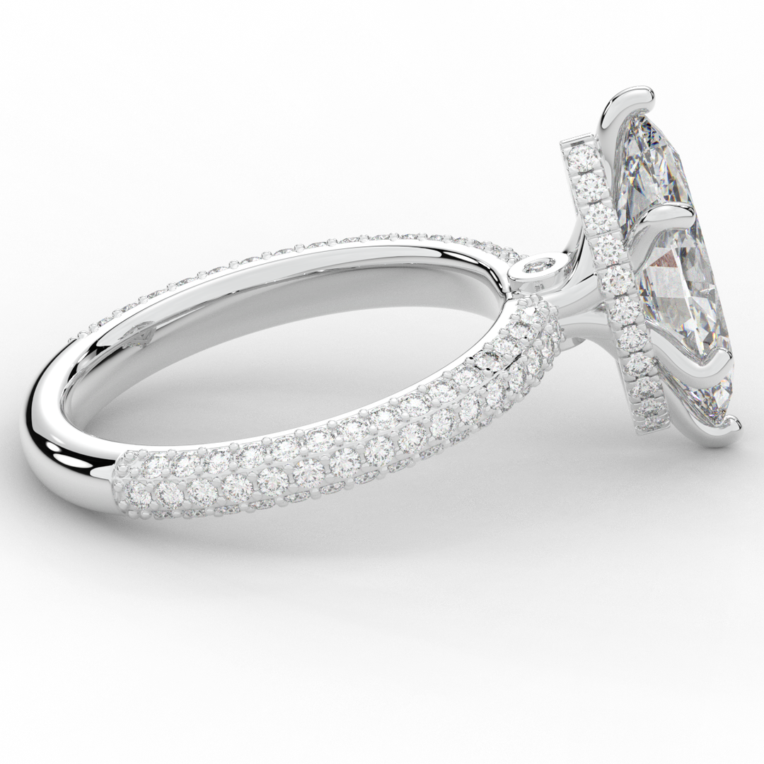 2.60CT.TW MARQUISE LAB DIAMOND ENGAGEMENT RING - Nazarelle
