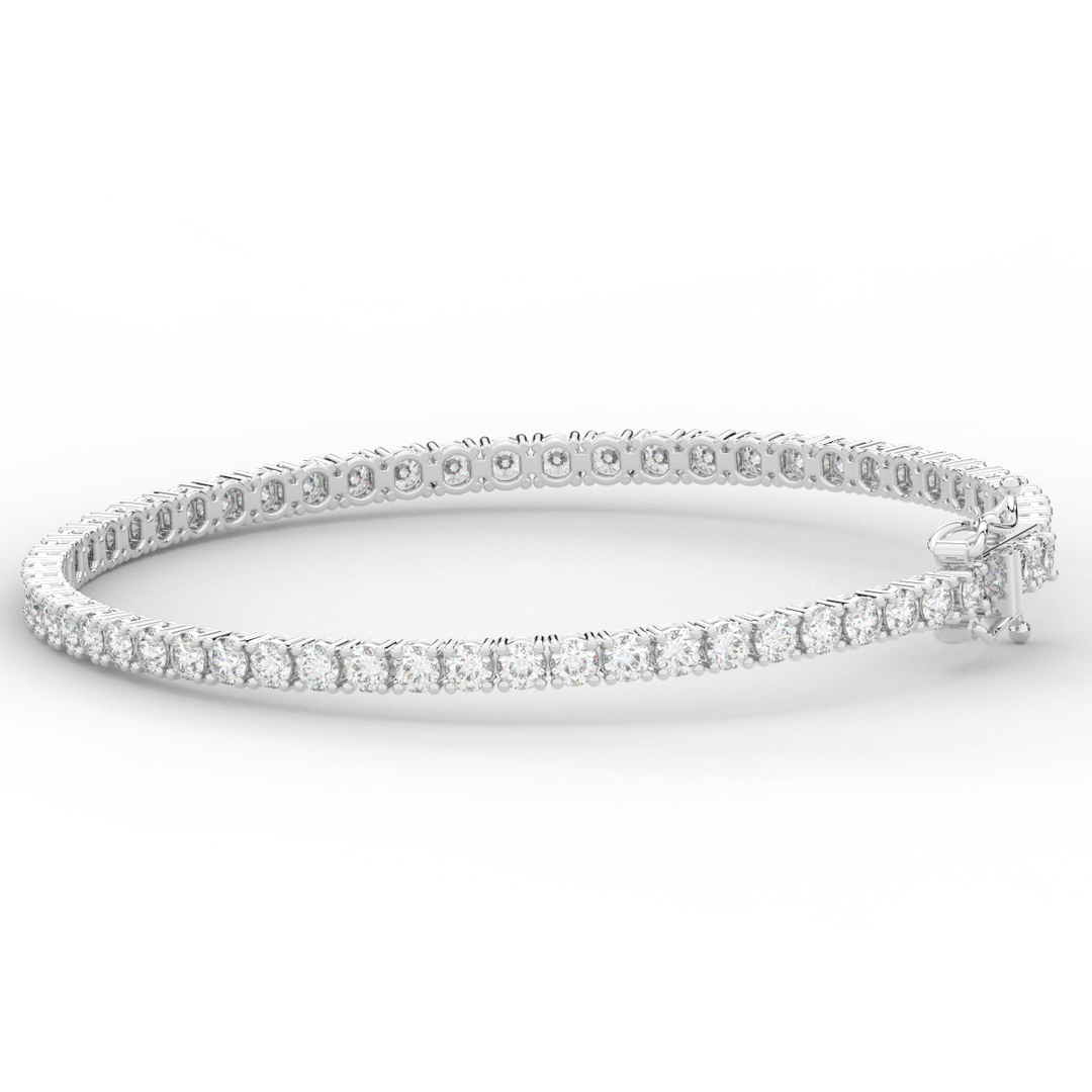 5.00CT.TW ROUND LAB DIAMOND TENNIS BRACELET - Nazarelle