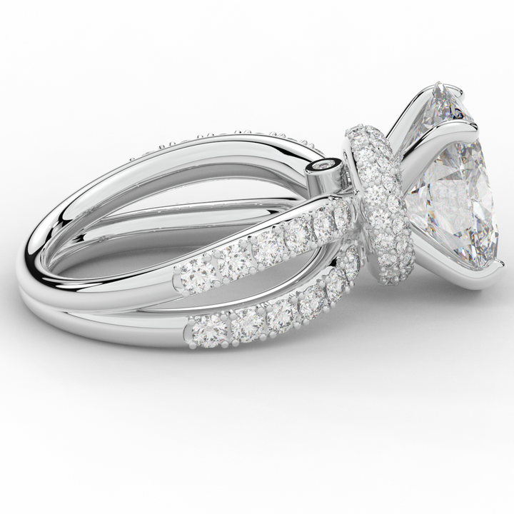 6.25CT.TW OVAL LAB DIAMOND ENGAGEMENT RING - Nazarelle