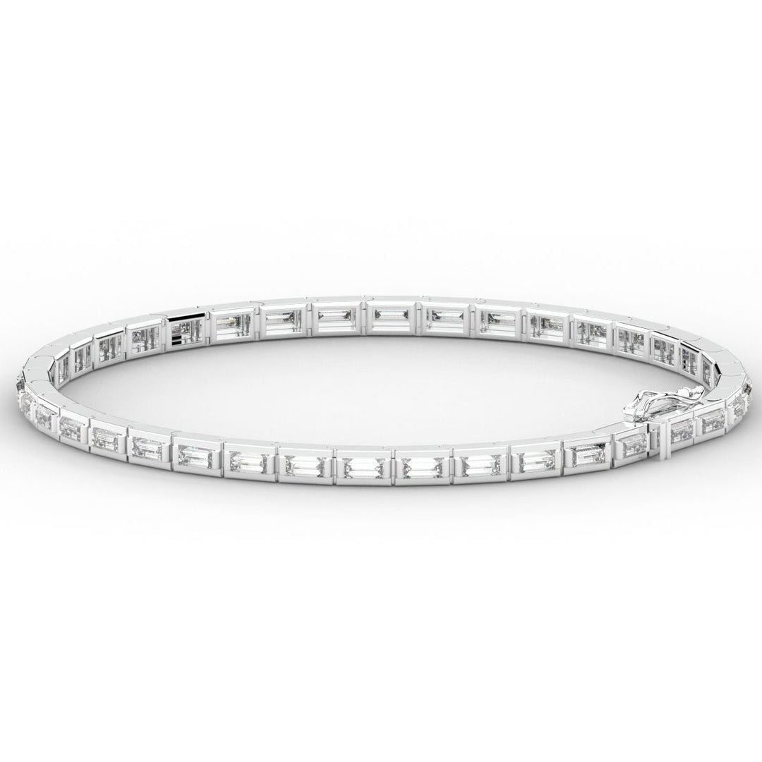 3.40CT.TW ROUND LAB DIAMOND TENNIS BRACELET - Nazarelle