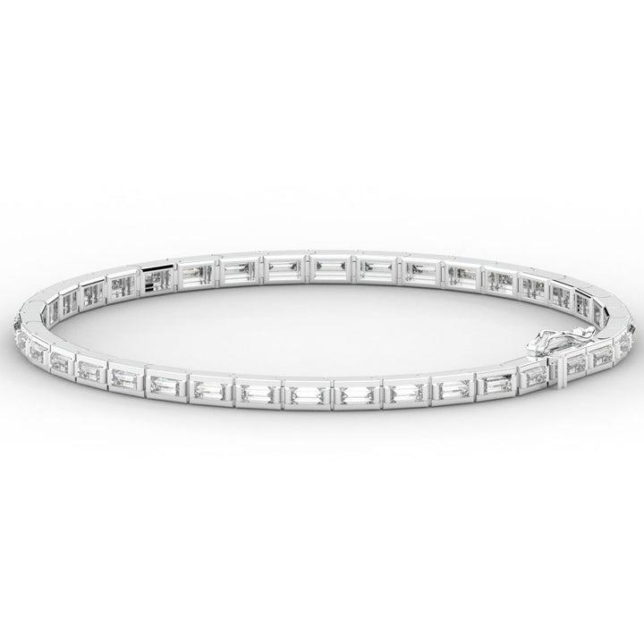 3.40CT.TW ROUND LAB DIAMOND TENNIS BRACELET - Nazarelle