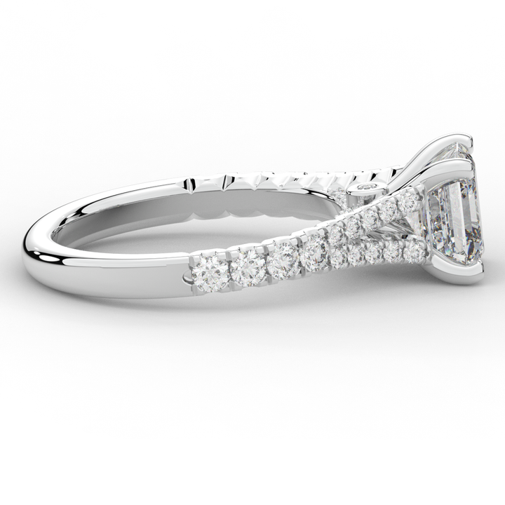 2.45CT.TW ASSCHER LAB DIAMOND ENGAGEMENT RING - Nazarelle