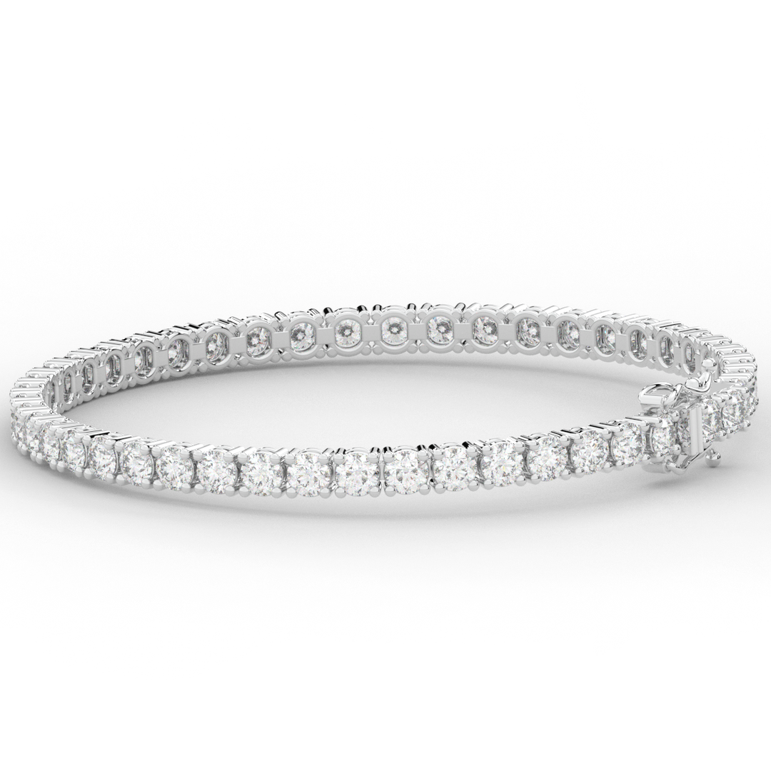 7.00CT.TW ROUND LAB DIAMOND TENNIS BRACELET - Nazarelle
