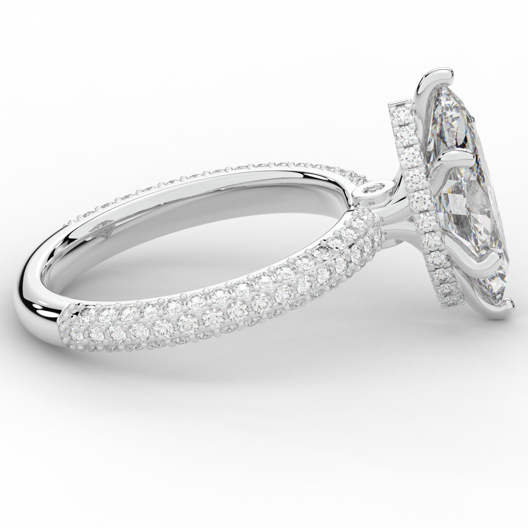 2.60CT.TW MARQUISE LAB DIAMOND ENGAGEMENT RING - Nazarelle