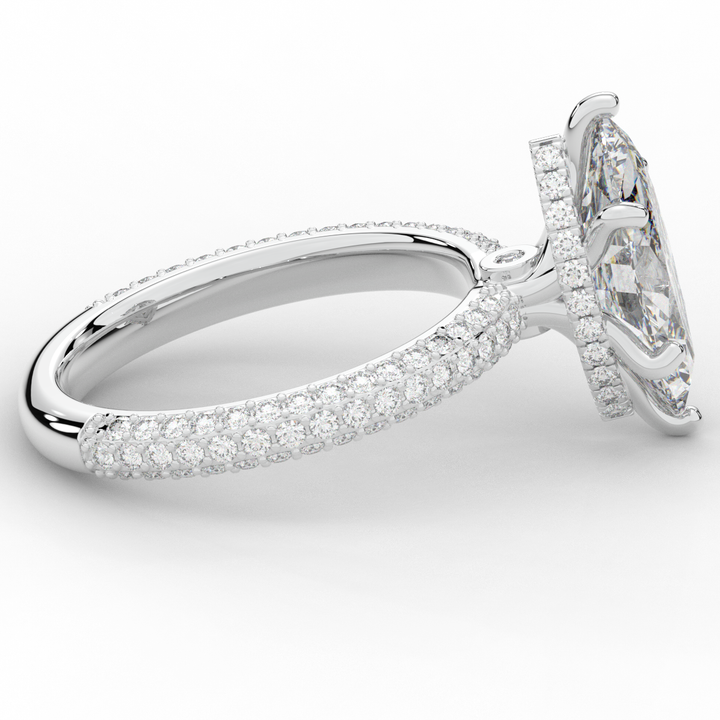 2.60CT.TW MARQUISE LAB DIAMOND ENGAGEMENT RING - Nazarelle