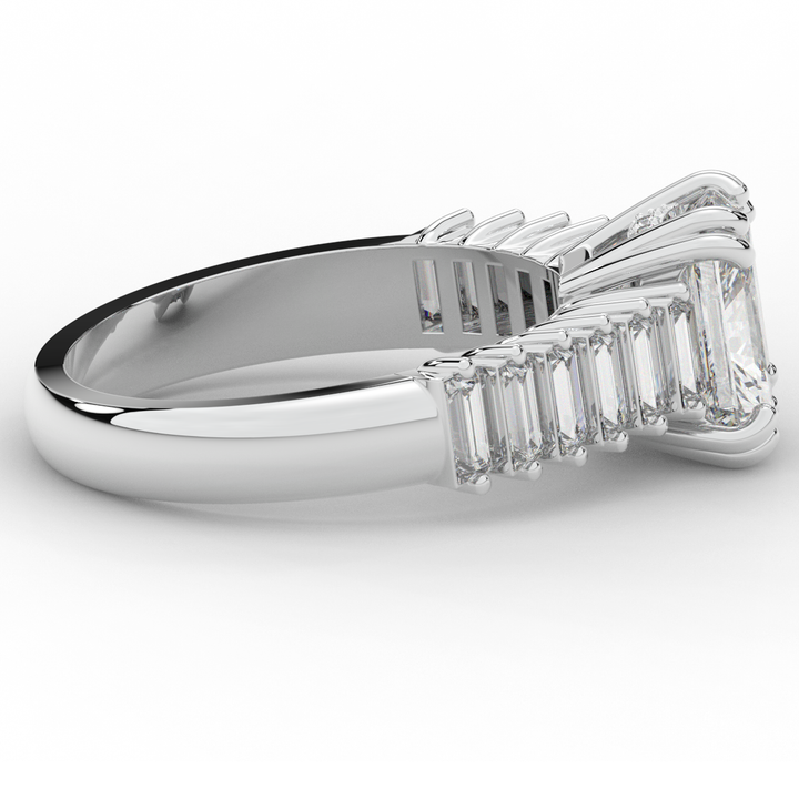 2.60CT.TW RADIANT LAB DIAMOND ENGAGEMENT RING - Nazarelle