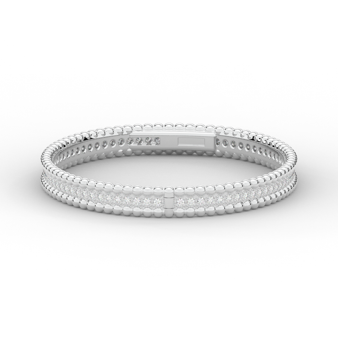 1.20CT.TW ROUND LAB DIAMOND ETERNITY BANGLE - Nazarelle