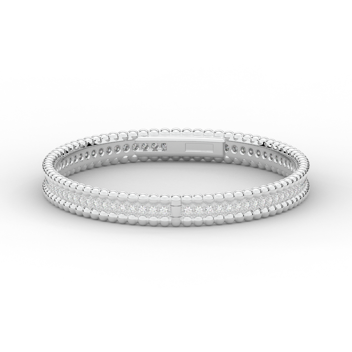 1.20CT.TW ROUND LAB DIAMOND ETERNITY BANGLE - Nazarelle