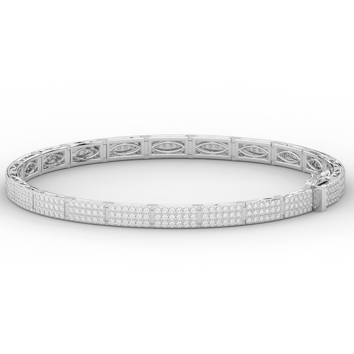 2.25CT.TW ROUND LAB DIAMOND TENNIS BRACELET - Nazarelle