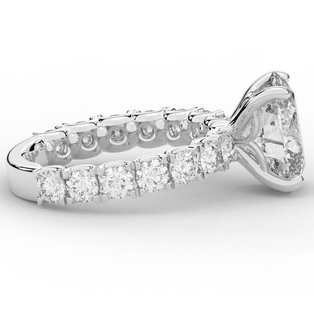 4.35CT.TW OVAL LAB DIAMOND ENGAGEMENT RING - Nazarelle