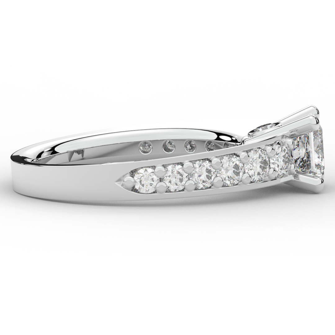 1.75CT.TW PRINCESS LAB DIAMOND SOLITAIRE ENGAGEMENT RING - Nazarelle