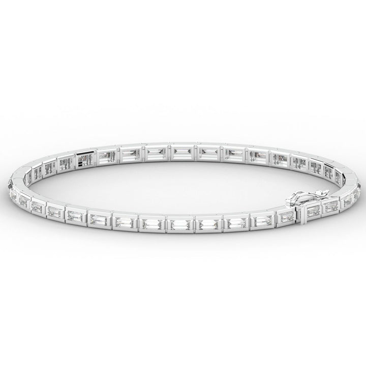 3.40CT.TW ROUND LAB DIAMOND TENNIS BRACELET - Nazarelle