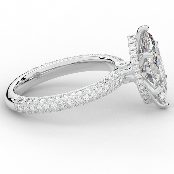 2.60CT.TW MARQUISE LAB DIAMOND ENGAGEMENT RING - Nazarelle