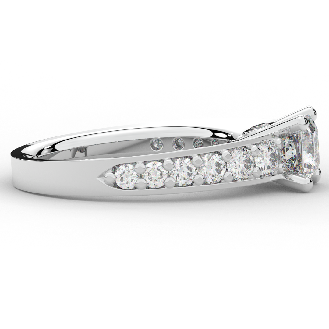 1.75CT.TW PRINCESS LAB DIAMOND SOLITAIRE ENGAGEMENT RING - Nazarelle