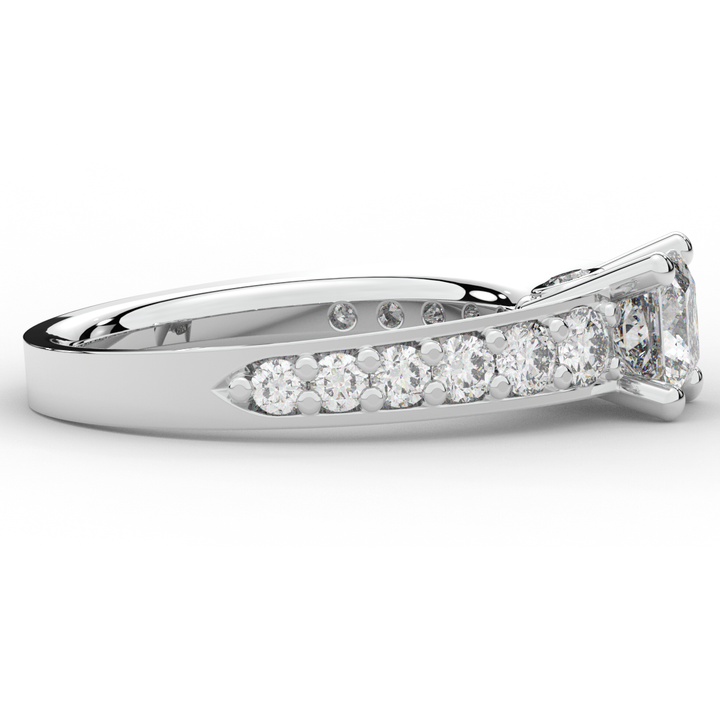 1.75CT.TW PRINCESS LAB DIAMOND SOLITAIRE ENGAGEMENT RING - Nazarelle