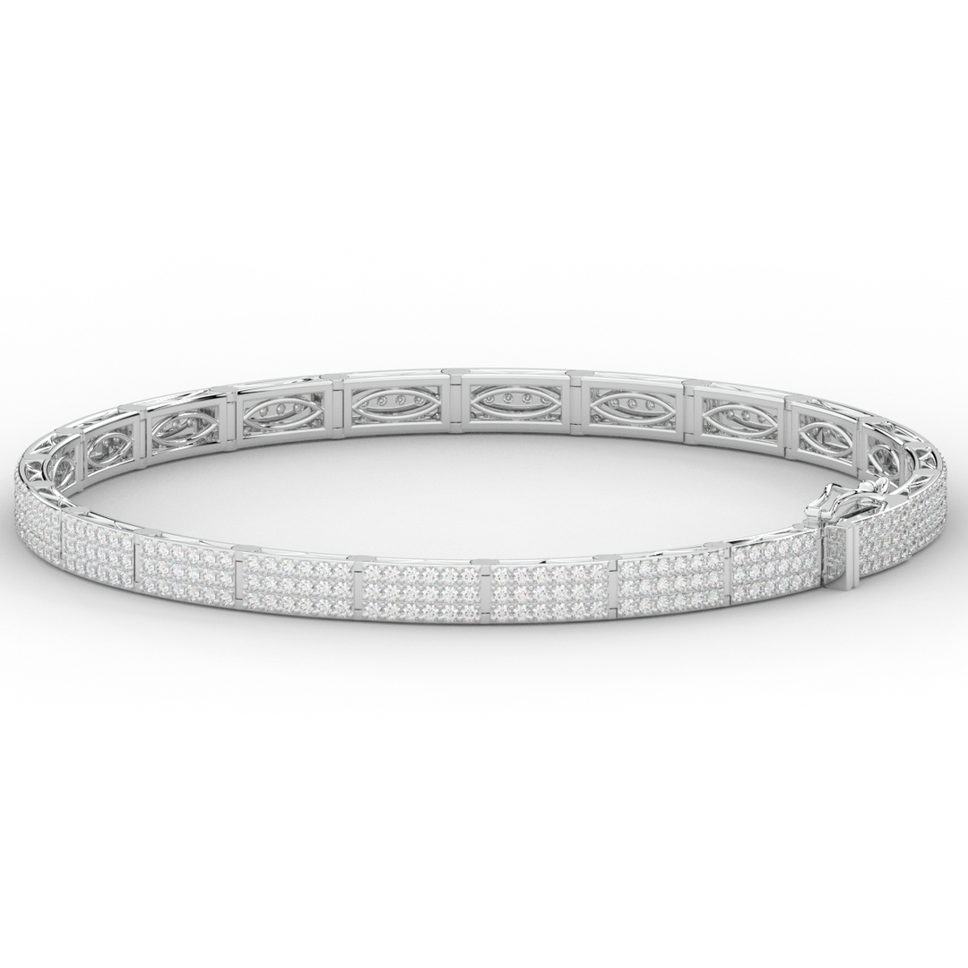 2.25CT.TW ROUND LAB DIAMOND TENNIS BRACELET - Nazarelle