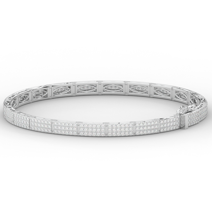 2.25CT.TW ROUND LAB DIAMOND TENNIS BRACELET - Nazarelle