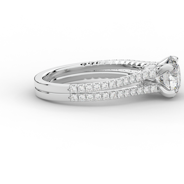 1.90CT.TW ROUND LAB DIAMOND SOLITAIRE ENGAGEMENT RING - Nazarelle