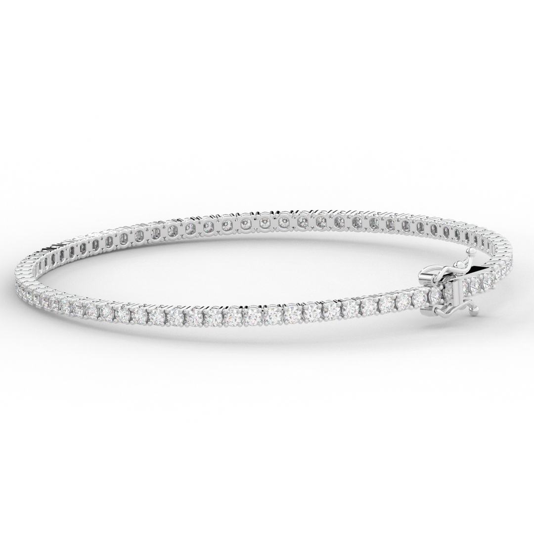 3.00CT.TW ROUND LAB DIAMOND TENNIS BRACELET - Nazarelle