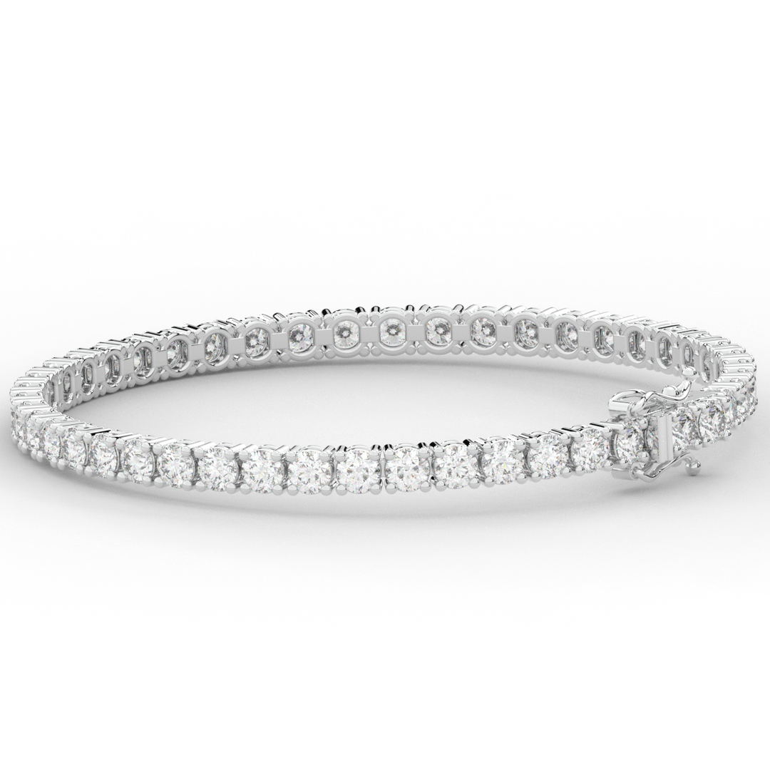 7.00CT.TW ROUND LAB DIAMOND TENNIS BRACELET - Nazarelle