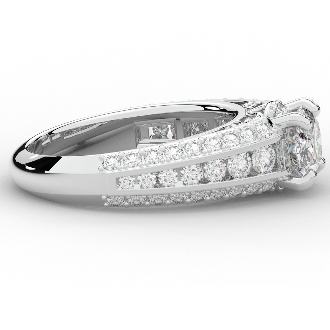 1.80CT.TW OVAL LAB DIAMOND SOLITAIRE ENGAGEMENT RING - Nazarelle