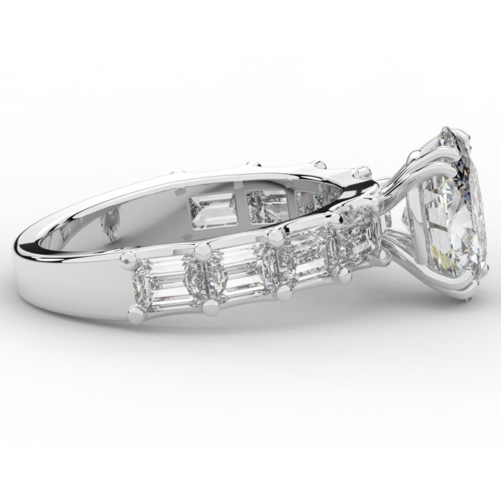 3.75CT.TW OVAL LAB DIAMOND SOLITAIRE ENGAGEMENT RING - Nazarelle