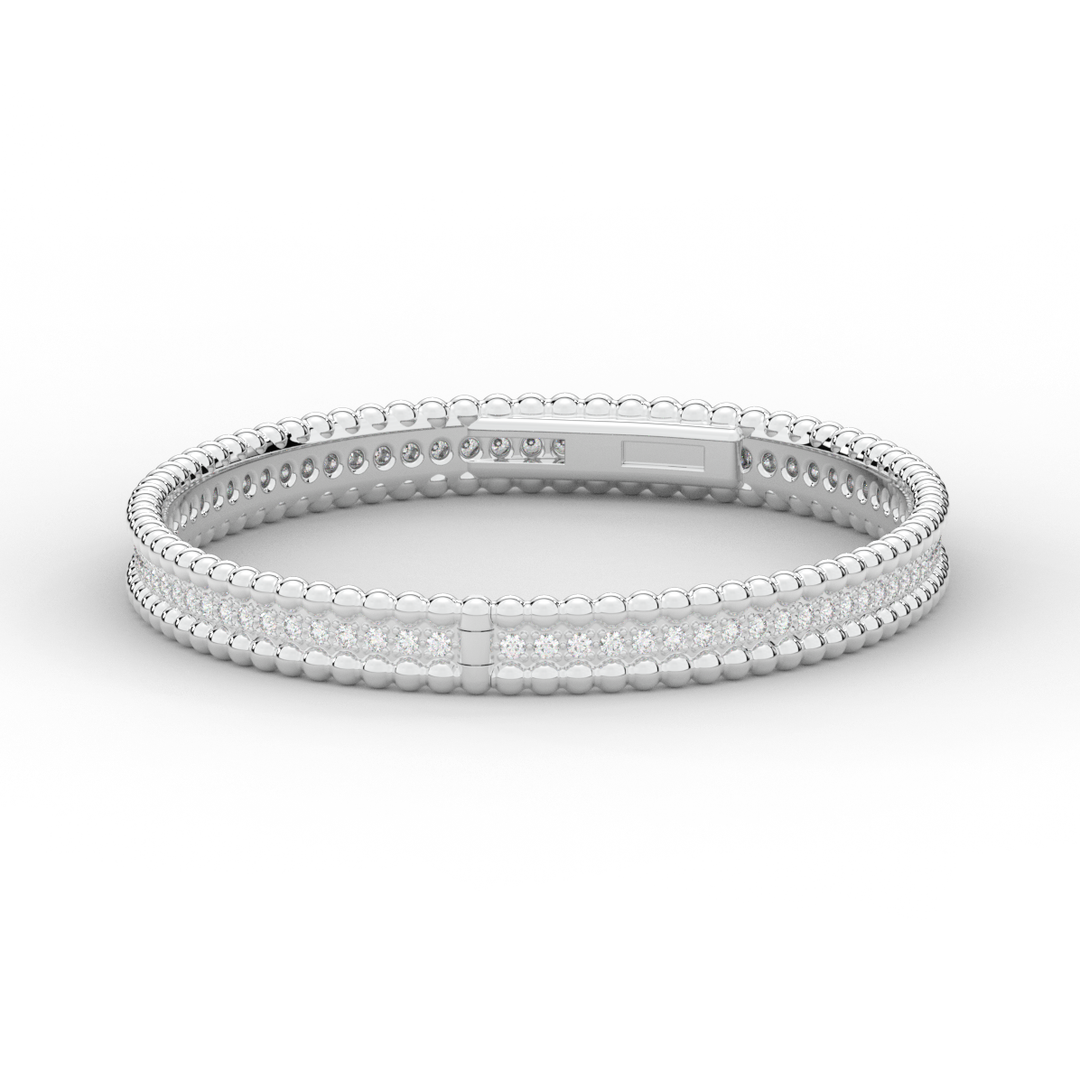 1.20CT.TW ROUND LAB DIAMOND ETERNITY BANGLE - Nazarelle