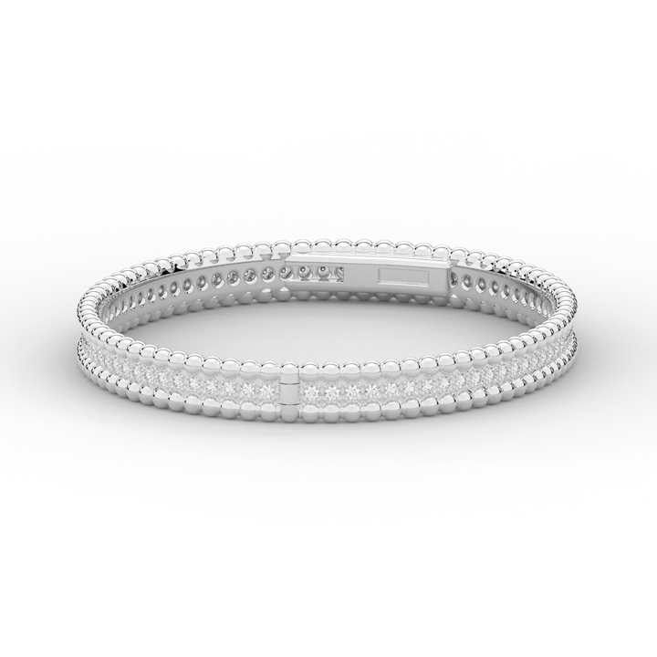 1.20CT.TW ROUND LAB DIAMOND ETERNITY BANGLE - Nazarelle