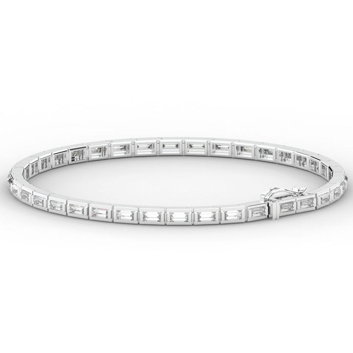 3.40CT.TW ROUND LAB DIAMOND TENNIS BRACELET - Nazarelle