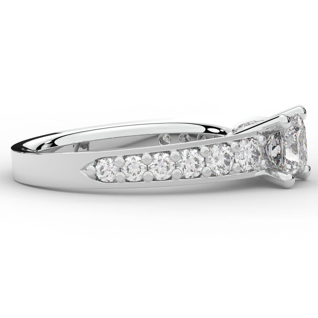 1.75CT.TW PRINCESS LAB DIAMOND SOLITAIRE ENGAGEMENT RING - Nazarelle