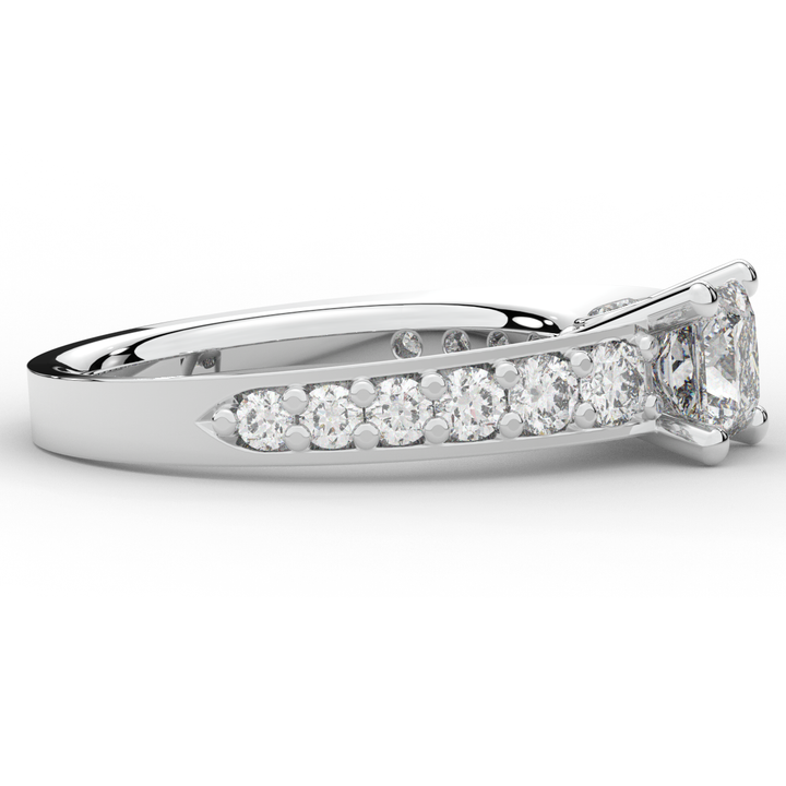 1.75CT.TW PRINCESS LAB DIAMOND SOLITAIRE ENGAGEMENT RING - Nazarelle