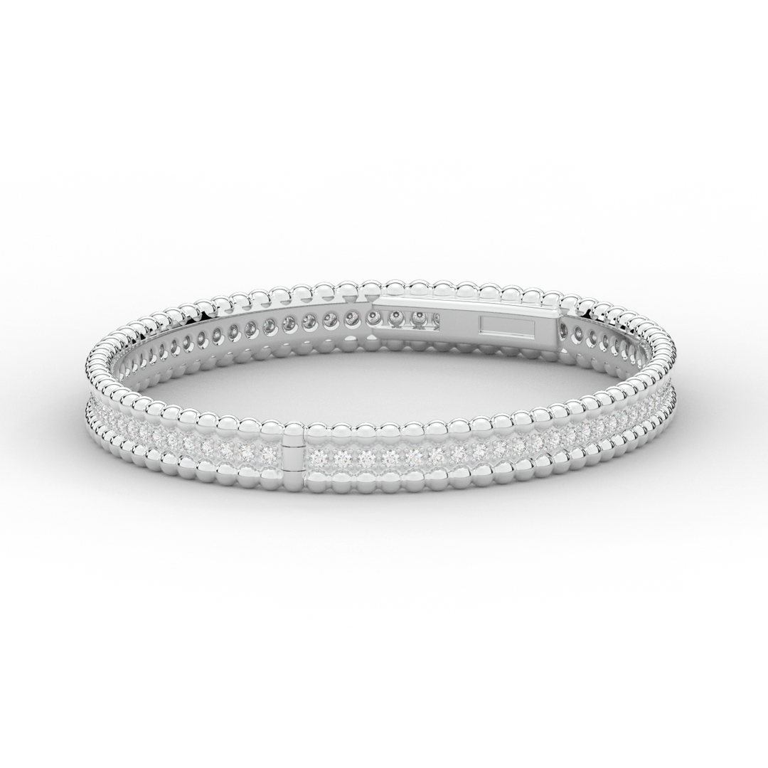 1.20CT.TW ROUND LAB DIAMOND ETERNITY BANGLE - Nazarelle