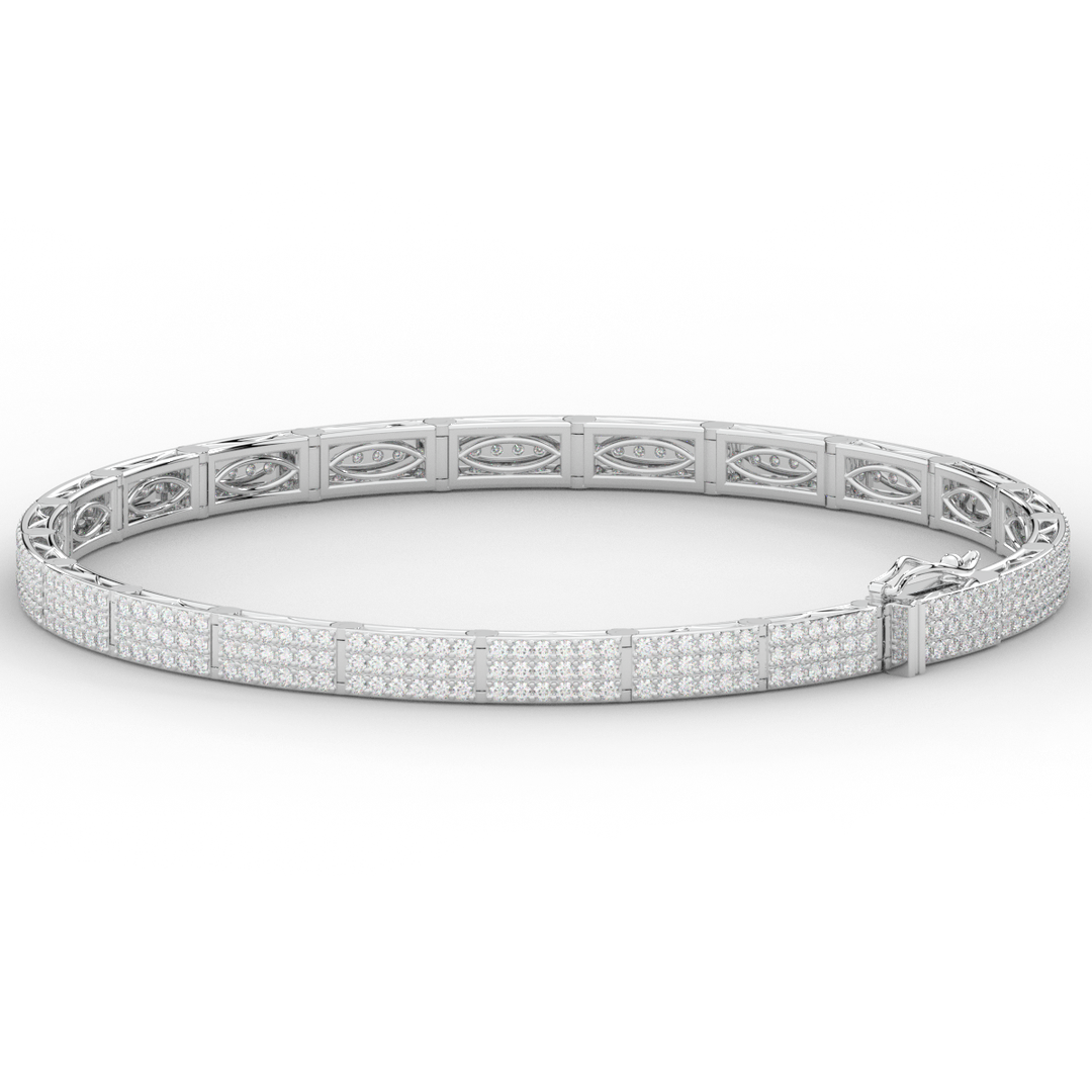 2.25CT.TW ROUND LAB DIAMOND TENNIS BRACELET - Nazarelle