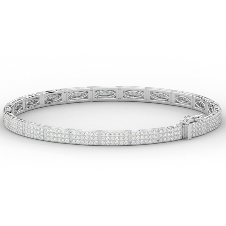 2.25CT.TW ROUND LAB DIAMOND TENNIS BRACELET - Nazarelle