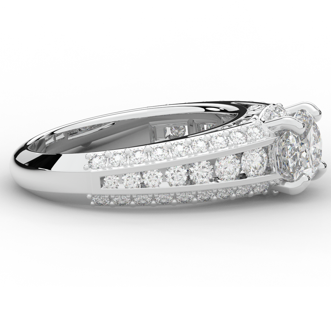 1.80CT.TW OVAL LAB DIAMOND SOLITAIRE ENGAGEMENT RING - Nazarelle