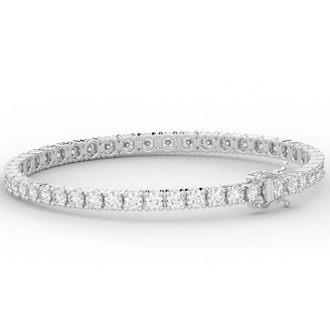 7.00CT.TW ROUND LAB DIAMOND TENNIS BRACELET - Nazarelle