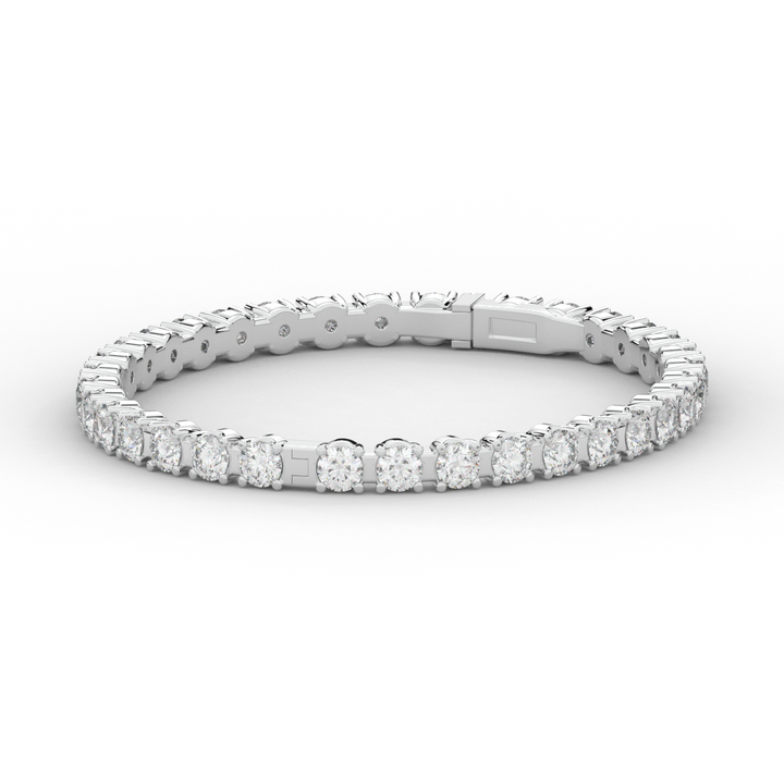 9.00CT.TW ROUND LAB DIAMOND ETERNITY BANGLE - Nazarelle