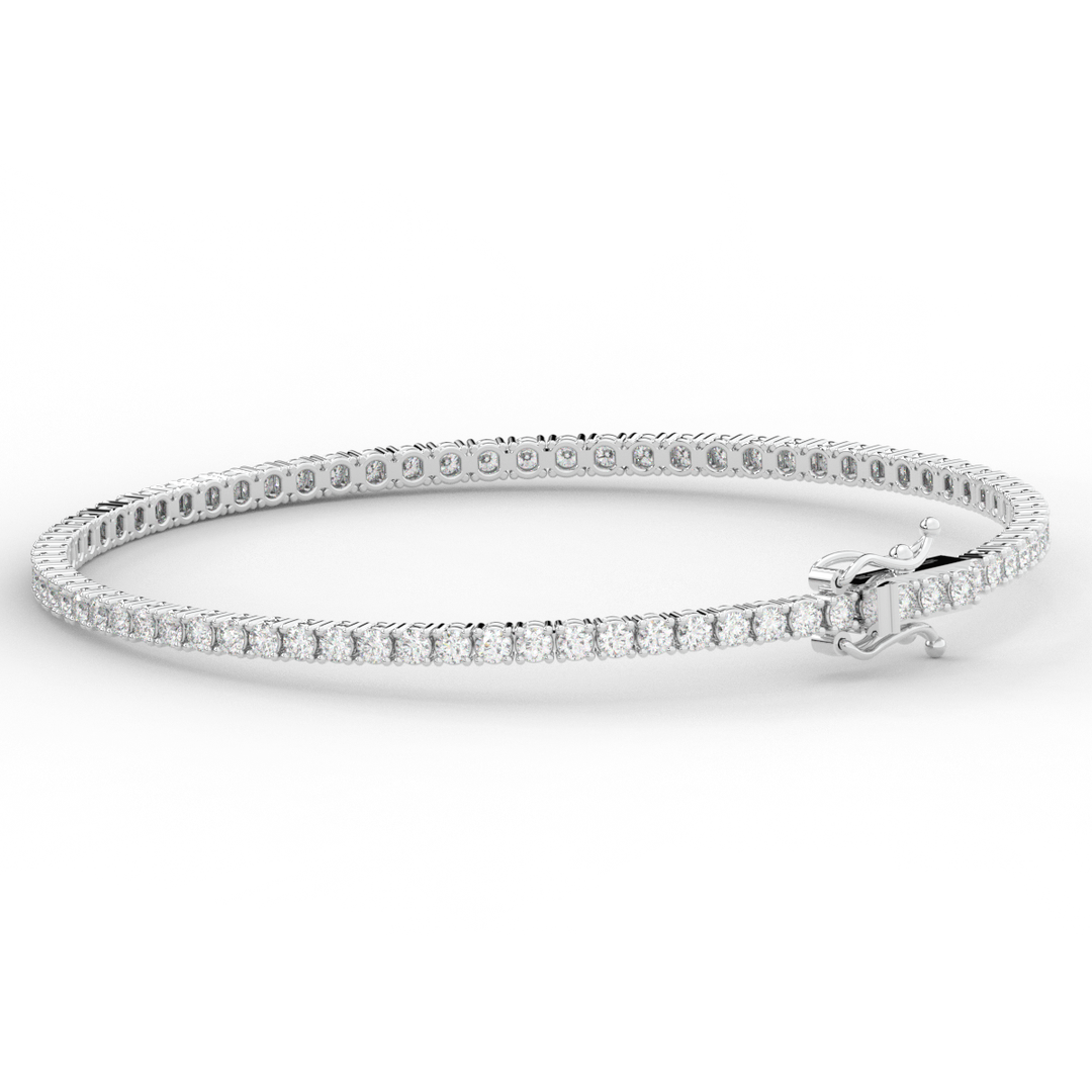 3.00CT.TW ROUND LAB DIAMOND TENNIS BRACELET - Nazarelle