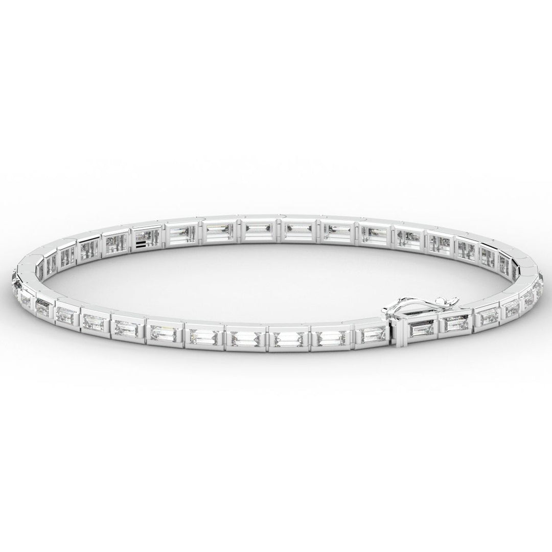 3.40CT.TW ROUND LAB DIAMOND TENNIS BRACELET - Nazarelle