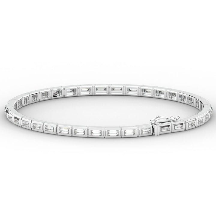 3.40CT.TW ROUND LAB DIAMOND TENNIS BRACELET - Nazarelle