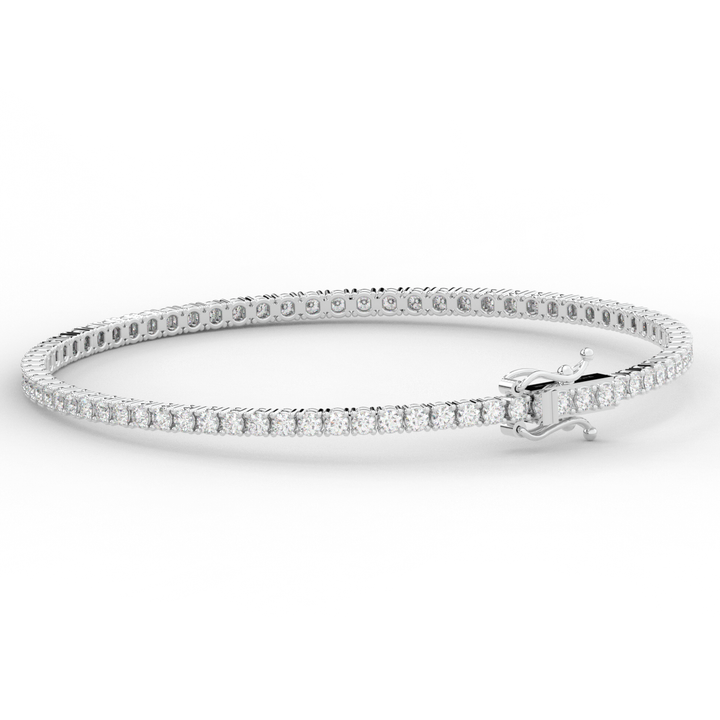 3.00CT.TW ROUND LAB DIAMOND TENNIS BRACELET - Nazarelle