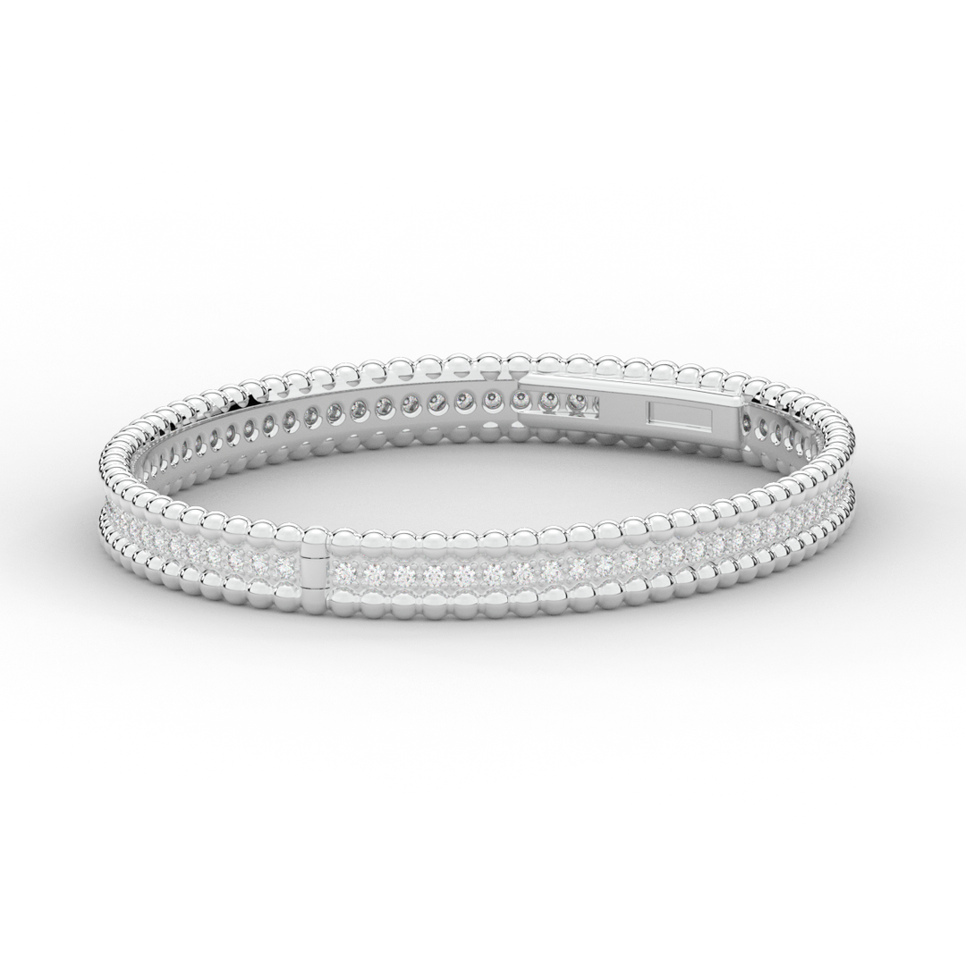 1.20CT.TW ROUND LAB DIAMOND ETERNITY BANGLE - Nazarelle