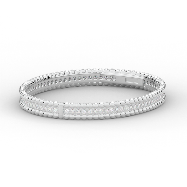 1.20CT.TW ROUND LAB DIAMOND ETERNITY BANGLE - Nazarelle