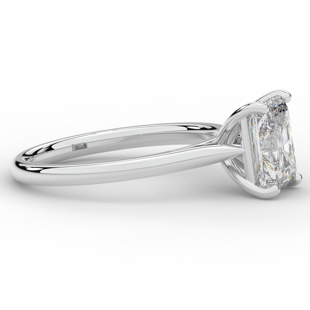 2.00CT RADIANT LAB DIAMOND SOLITAIRE ENGAGEMENT RING - Nazarelle