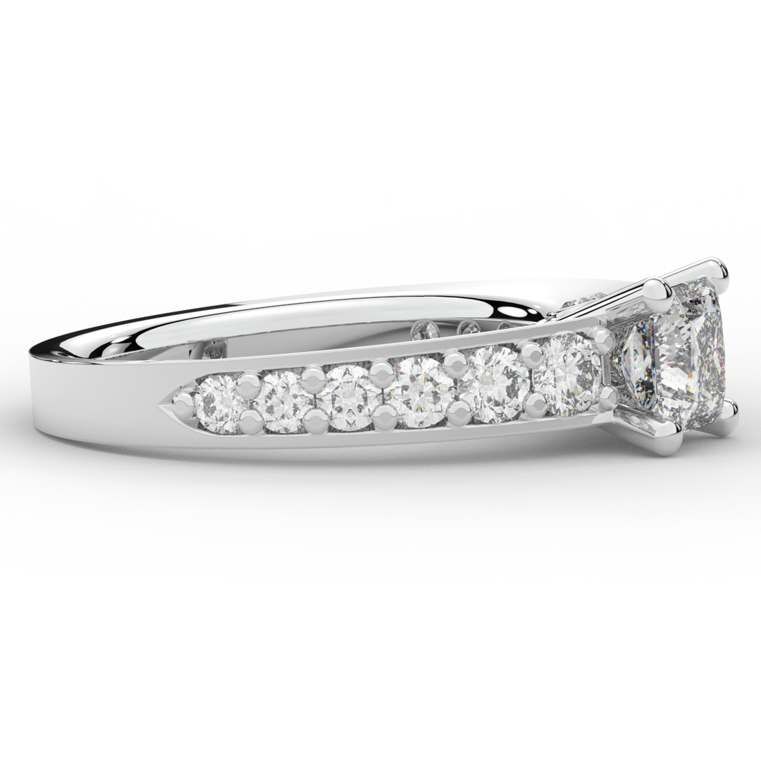 1.75CT.TW PRINCESS LAB DIAMOND SOLITAIRE ENGAGEMENT RING - Nazarelle