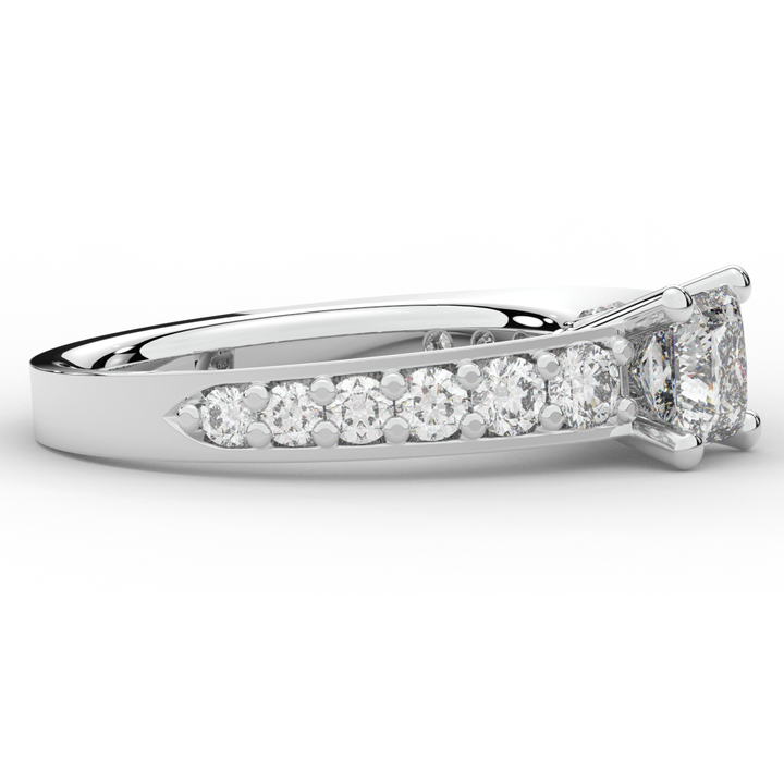 1.75CT.TW PRINCESS LAB DIAMOND SOLITAIRE ENGAGEMENT RING - Nazarelle