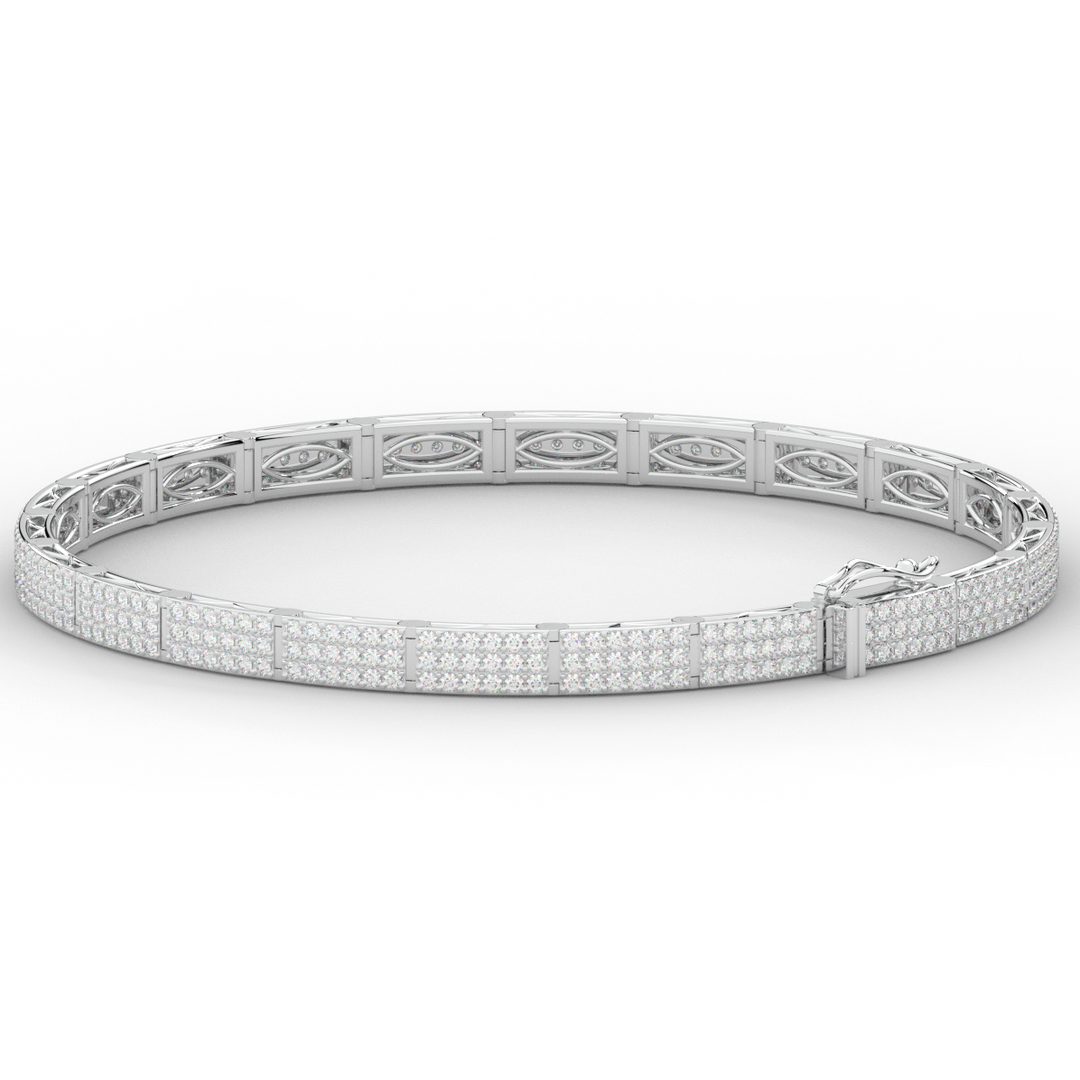 2.25CT.TW ROUND LAB DIAMOND TENNIS BRACELET - Nazarelle