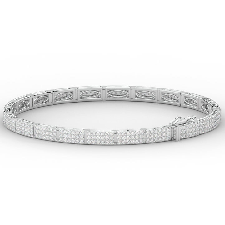 2.25CT.TW ROUND LAB DIAMOND TENNIS BRACELET - Nazarelle