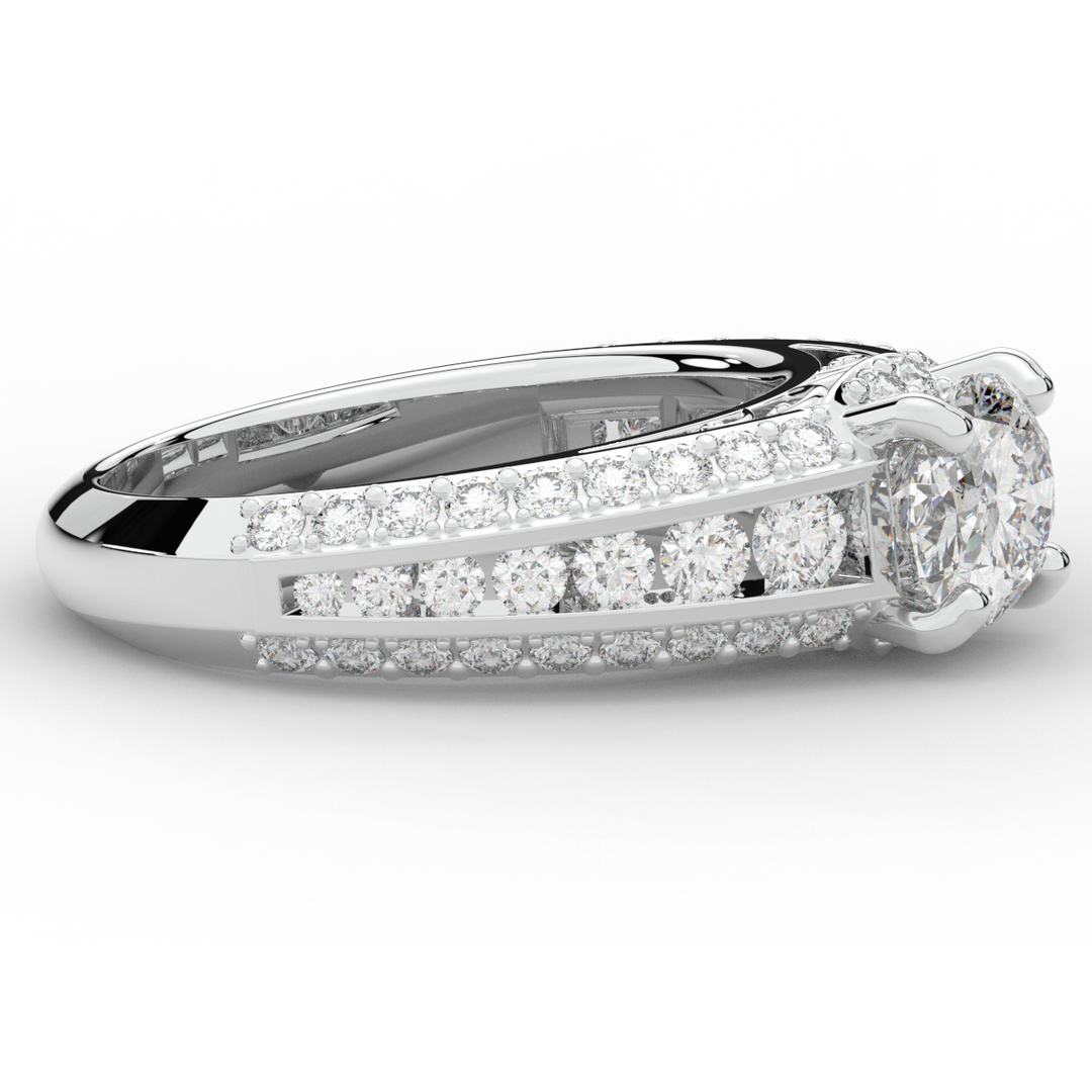 1.80CT.TW OVAL LAB DIAMOND SOLITAIRE ENGAGEMENT RING - Nazarelle