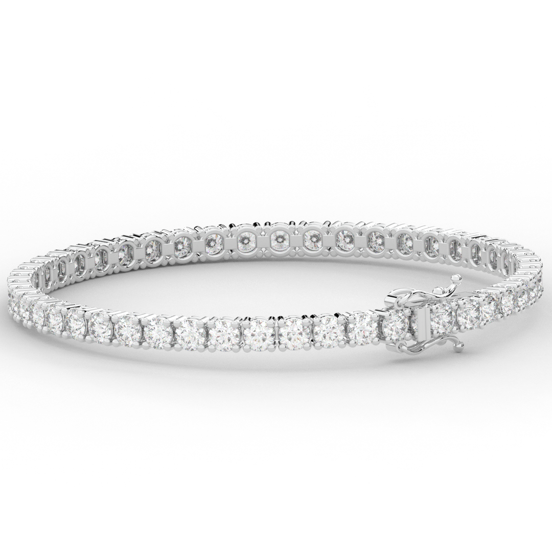 7.00CT.TW ROUND LAB DIAMOND TENNIS BRACELET - Nazarelle